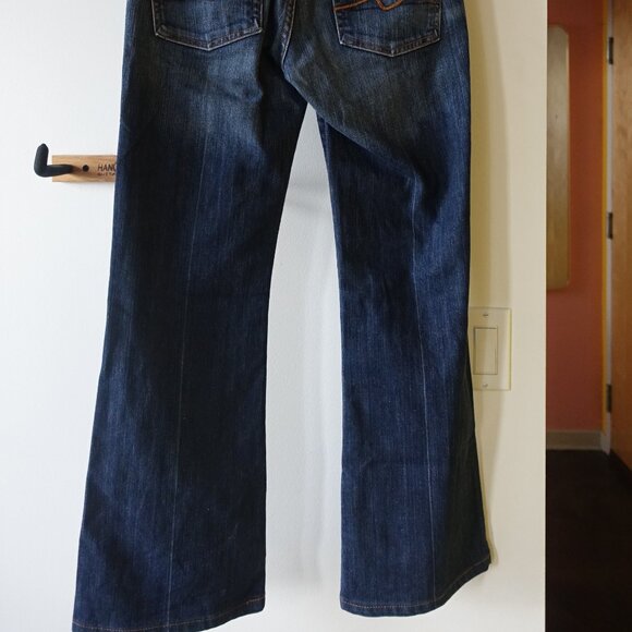 Seven 7 for all mankind low-rise flare medium wash jeans size 28 - Picture 2 of 14